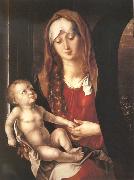 Albrecht Durer The Virgin before an archway oil on canvas